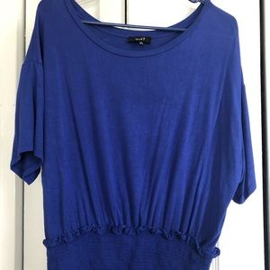 Scrunched bottom blouse